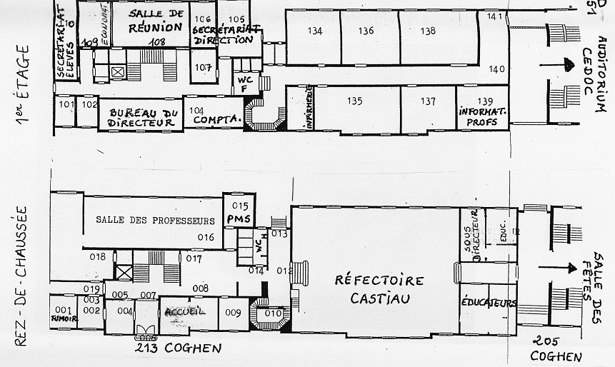 Coghen, Rez et 1er étage